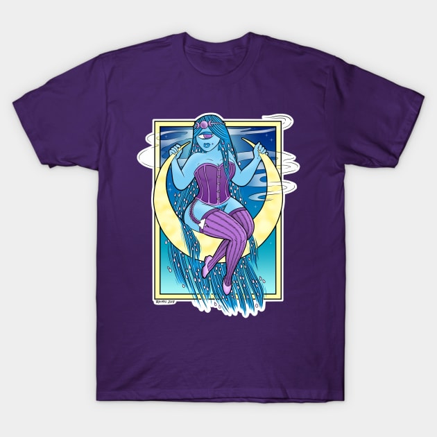 Lunar Monster Goddess T-Shirt by Raven's Random